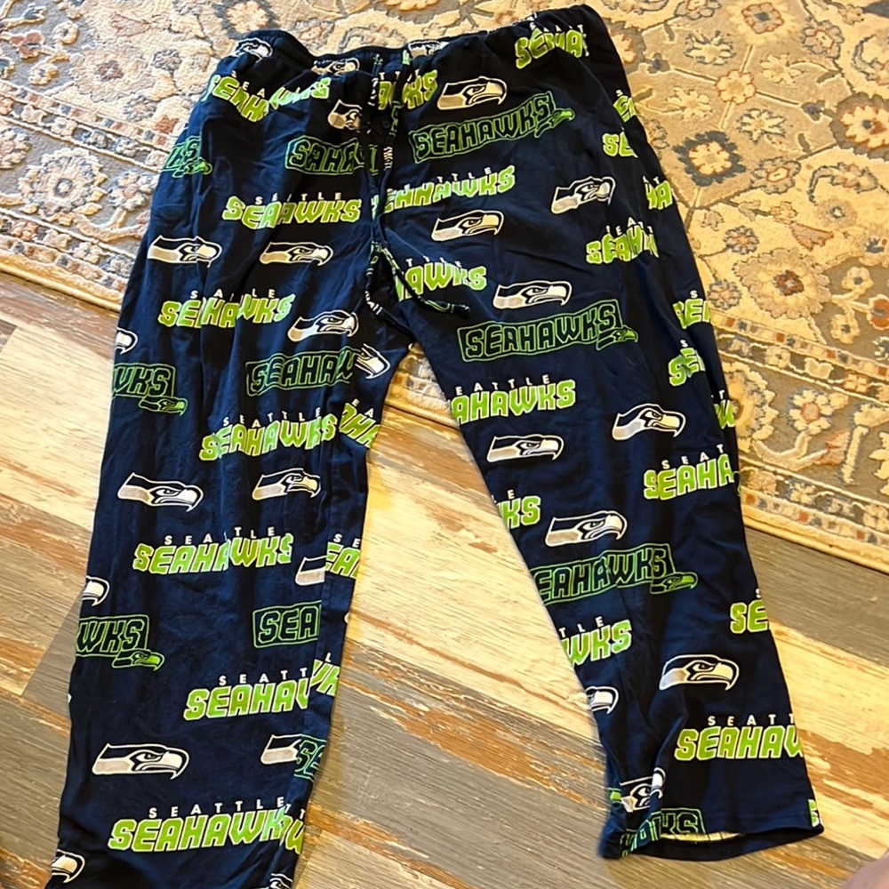 Men’s XL Seattle Seahawks Pajama Bottoms - Navy